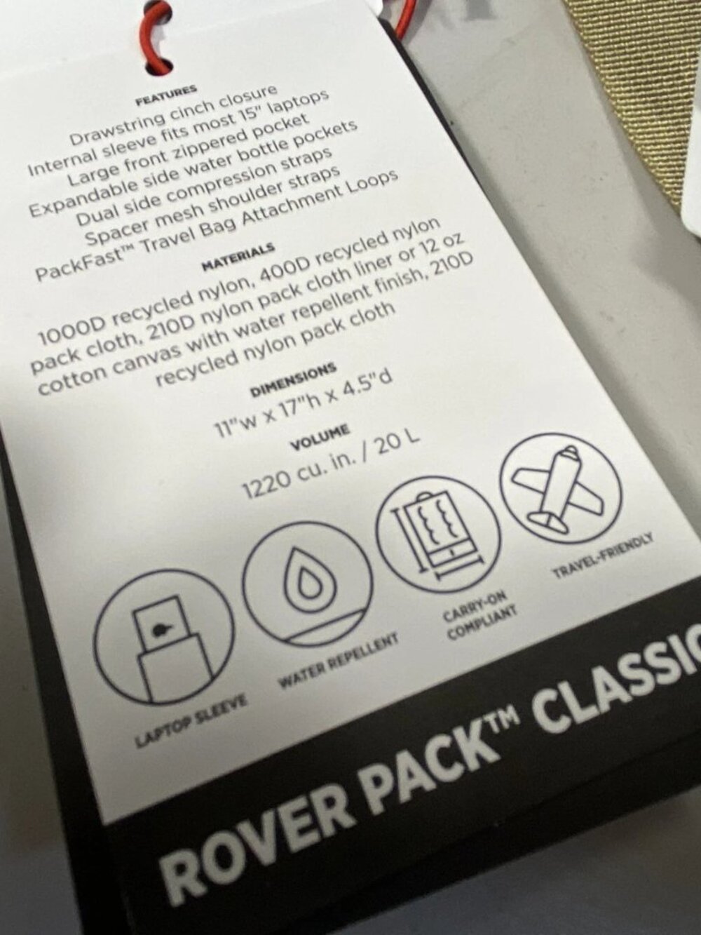 Topo Designs Rover Pack Classic - Forest - Picture 2 of 6